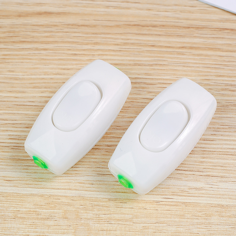 厂家批发白色床头开关小家电开关按钮809抗摔床头开关