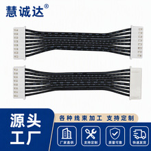 XH2.54单双头同反向端子线2468黑排24AWG非标0.12线材加工连接线