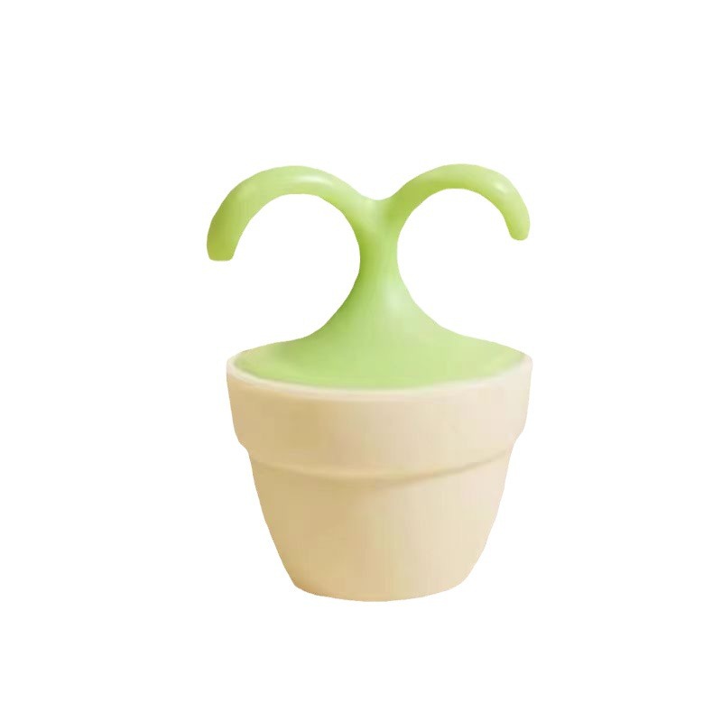 Masajeador de bolas Masajeador de una sola planta de Tonglinfática Masajeador de plántulas de flores lindo Masajeador de hielo de ojos en maceta