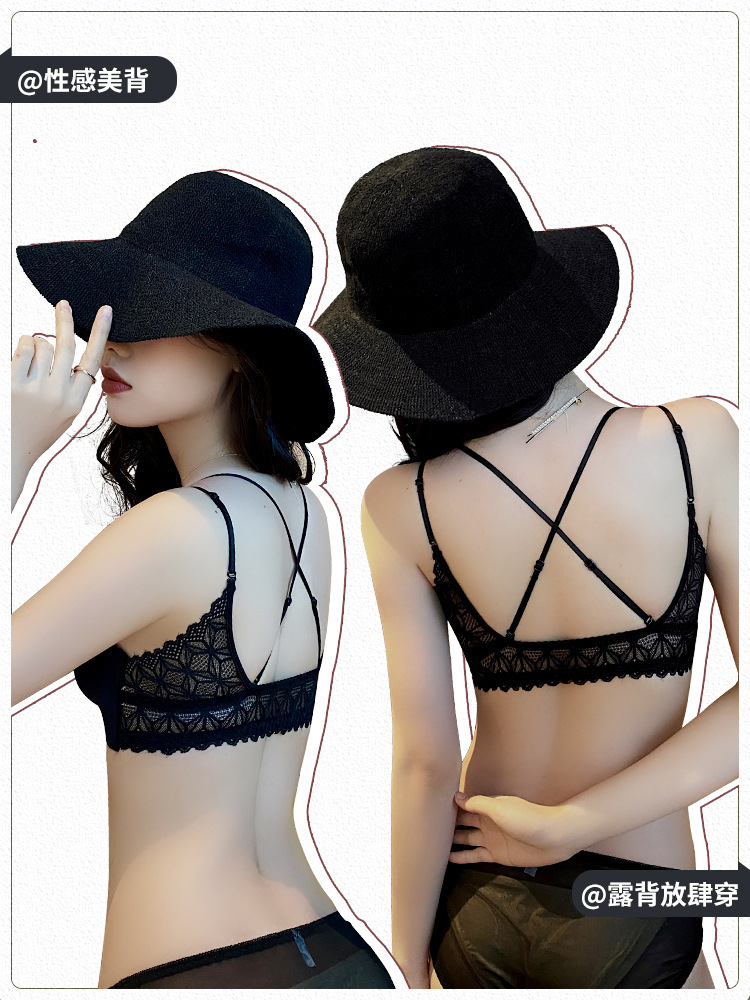 8628 sexy LACE back Cruz leopardo ropa interior chica versátil moda exquisito diamante Delgado push up BRA