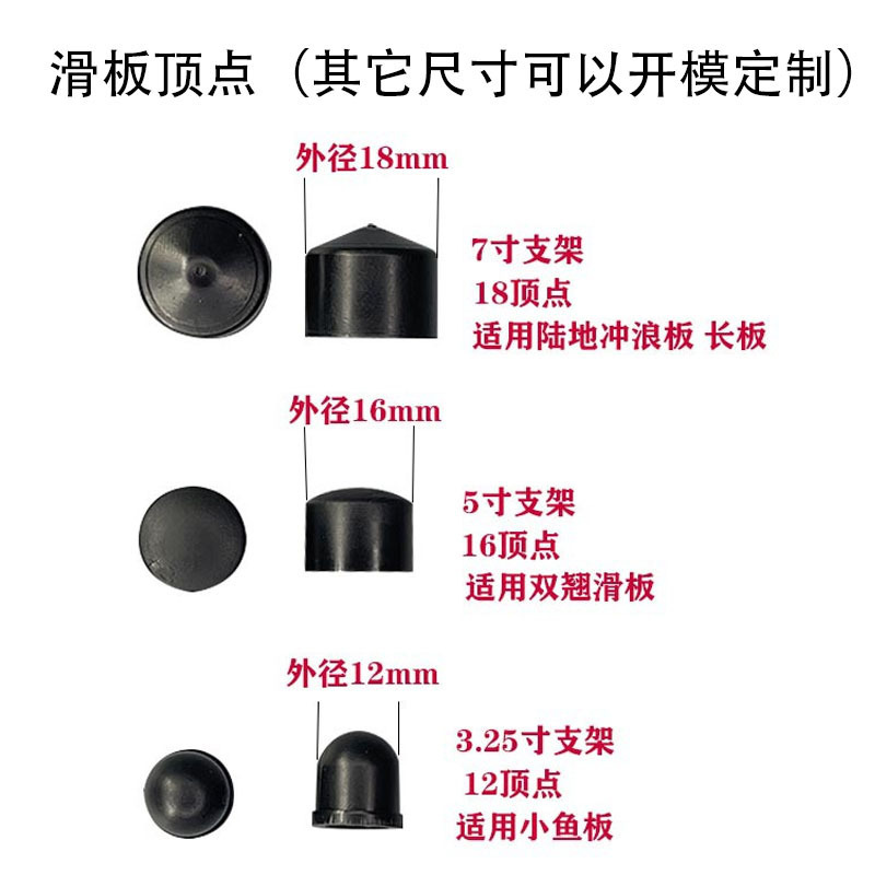 Land Surf Skateboard Top Point Hat Top Bowl Board 18 Long Board 16 Double Tilt 12mm Mat Skateboard Bracket Accessories