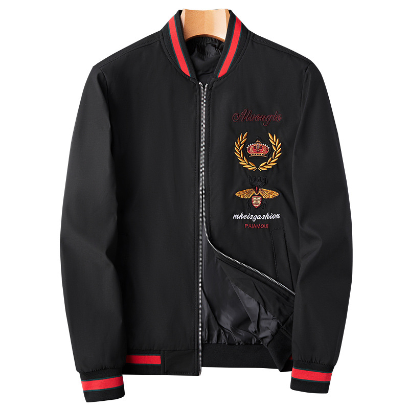 Cappotto casual da ricamo con giacca da uomo nuova autunno 2023 8875_voghion.com