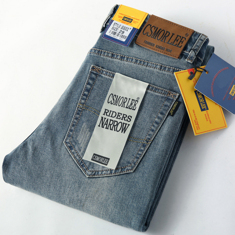 Ligne de pantalons pour hommes Light Luxury Cow Goods Original Jeans_voghion.com