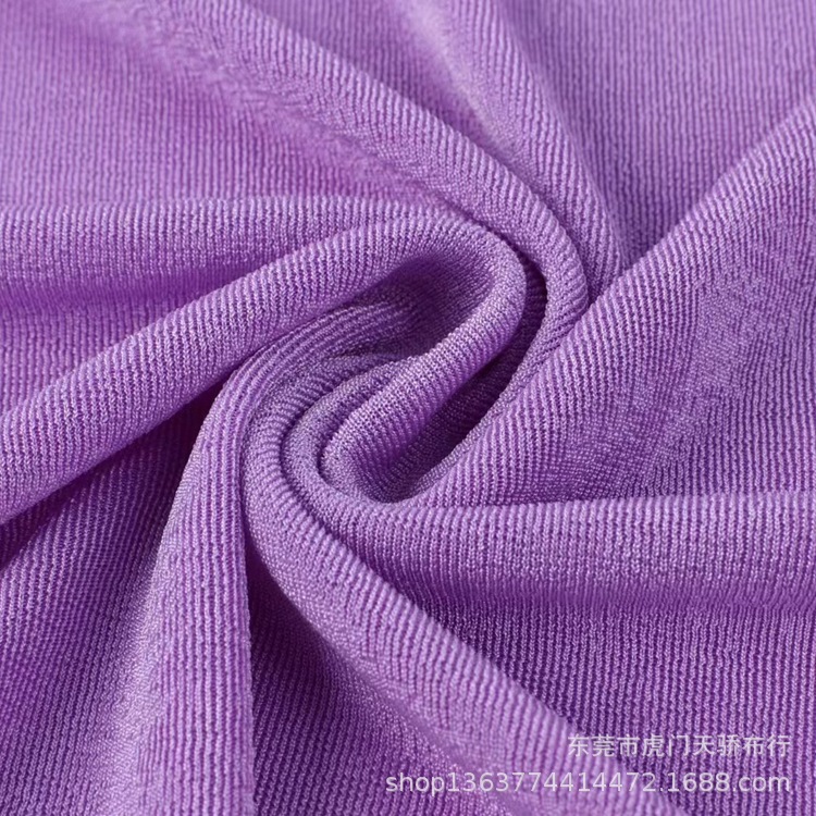 春夏新款针织冰丝抖抖布 200克1*1罗纹 清凉抖抖布罗纹阔腿裤面料