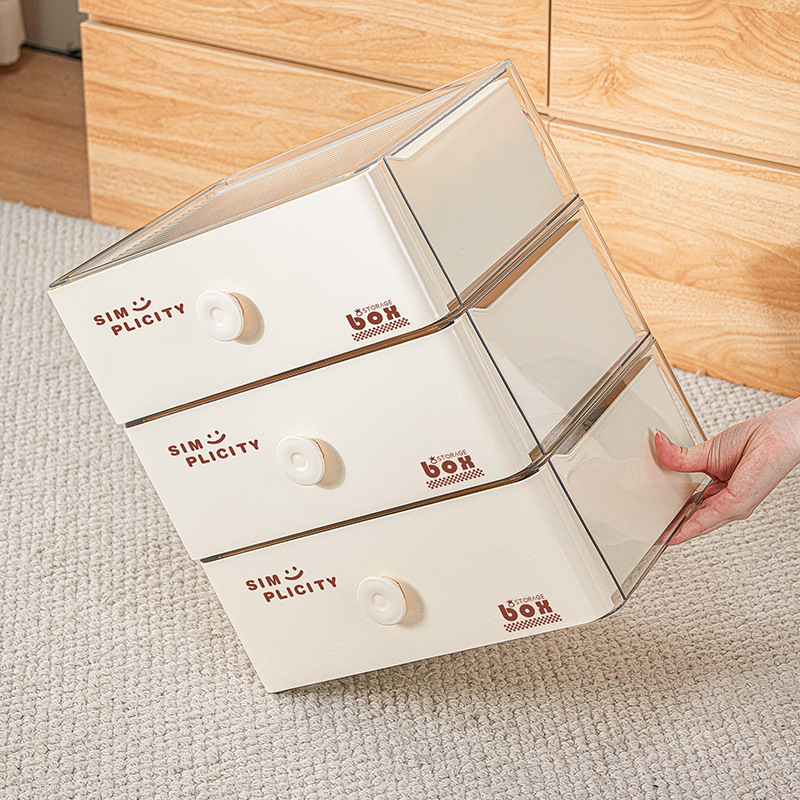 下着収納ケース靴下整理ケース家庭用クローゼット肌着衣類引き出し式仕切り三合一神器|undefined