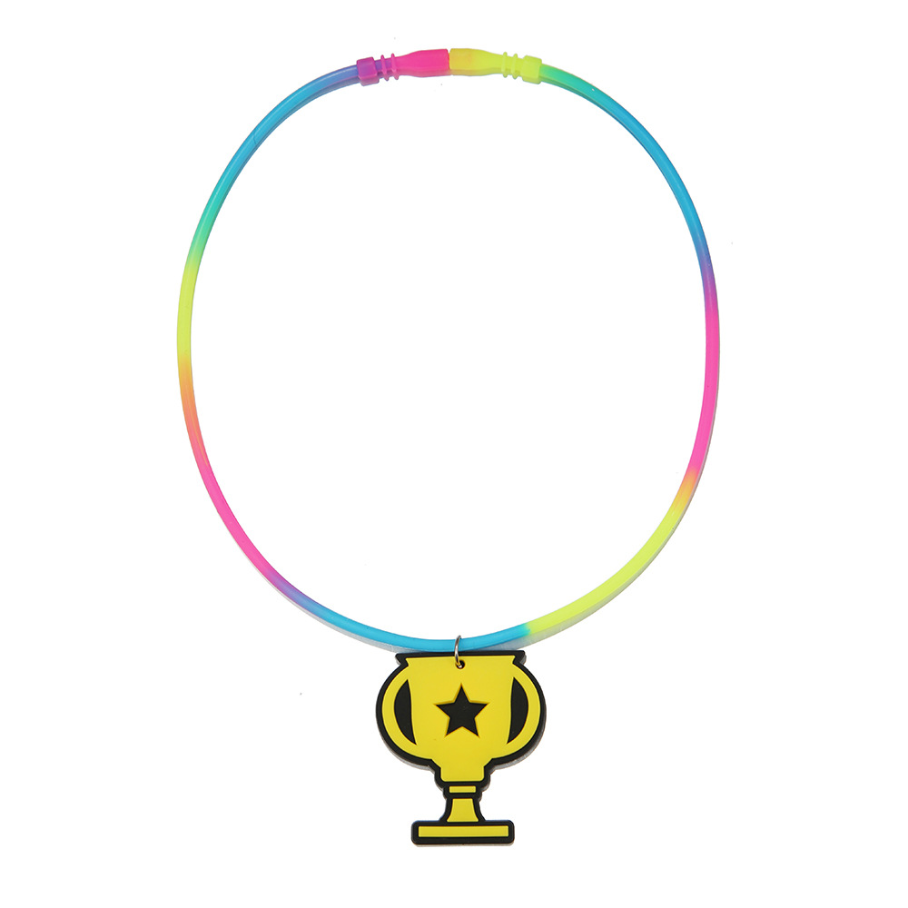 Fashion Football Shoe Silica Gel Epoxy Necklace