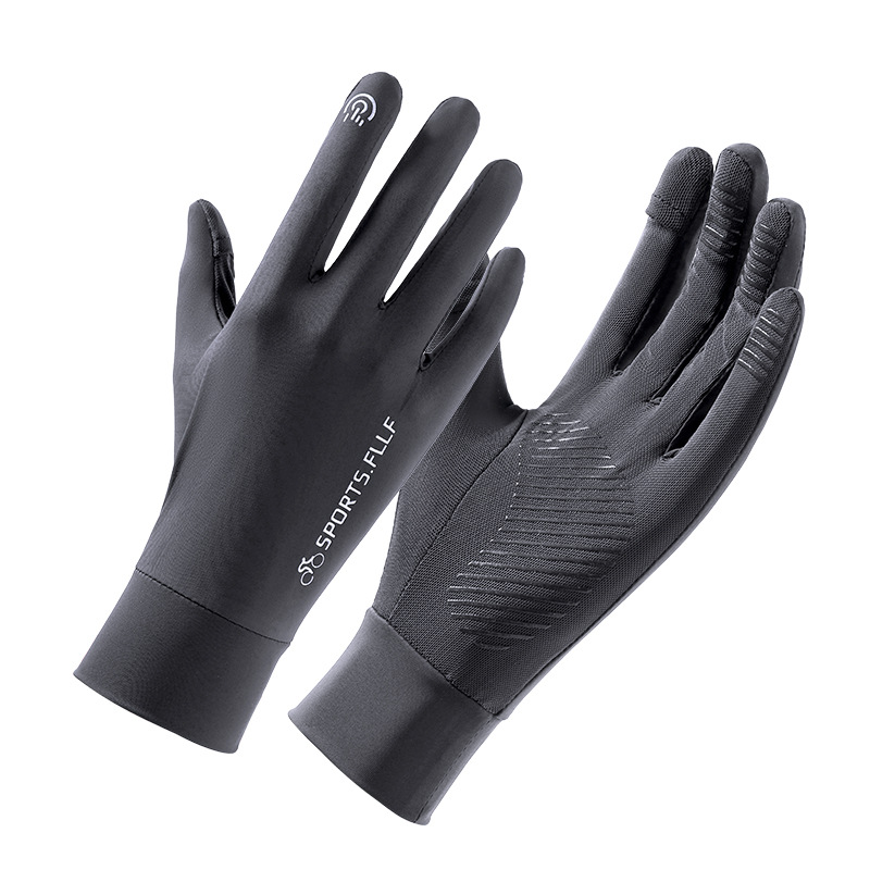 Ciclismo y conducción Guantes de protección solar Verano para hombres Escalada al aire libre Escalada Senderismo Pesca Guantes antideslizantes con pantalla táctil