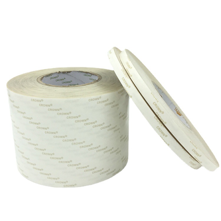CROWN Crown 6025 adhesivo de doble cara PET transparente fuerte supervisco sin marca de alta temperatura pintura de diamante cinta adhesiva personalizada