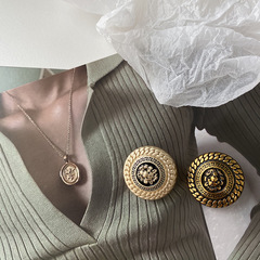 藝森ESSTUDIO 小香復古風金屬紐扣獅子頭男女西裝大衣風衣外套扣