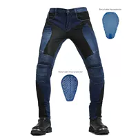 LOONG BIKER Мотоцикл летние джинсы мужские сетчатые дышащие мотоциклетные брюки повседневные анти-падение велосипедные брюки