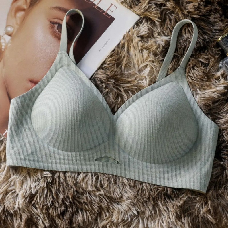 5517舒适跨境薄款半固定镂空乳胶无痕内衣女小胸聚拢透气支撑文胸|undefined