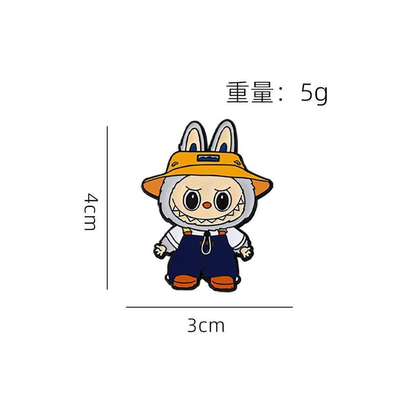 北欧拉布布胸针 可爱森林小精灵金属徽章男女学生卡通衣服包配饰|undefined
