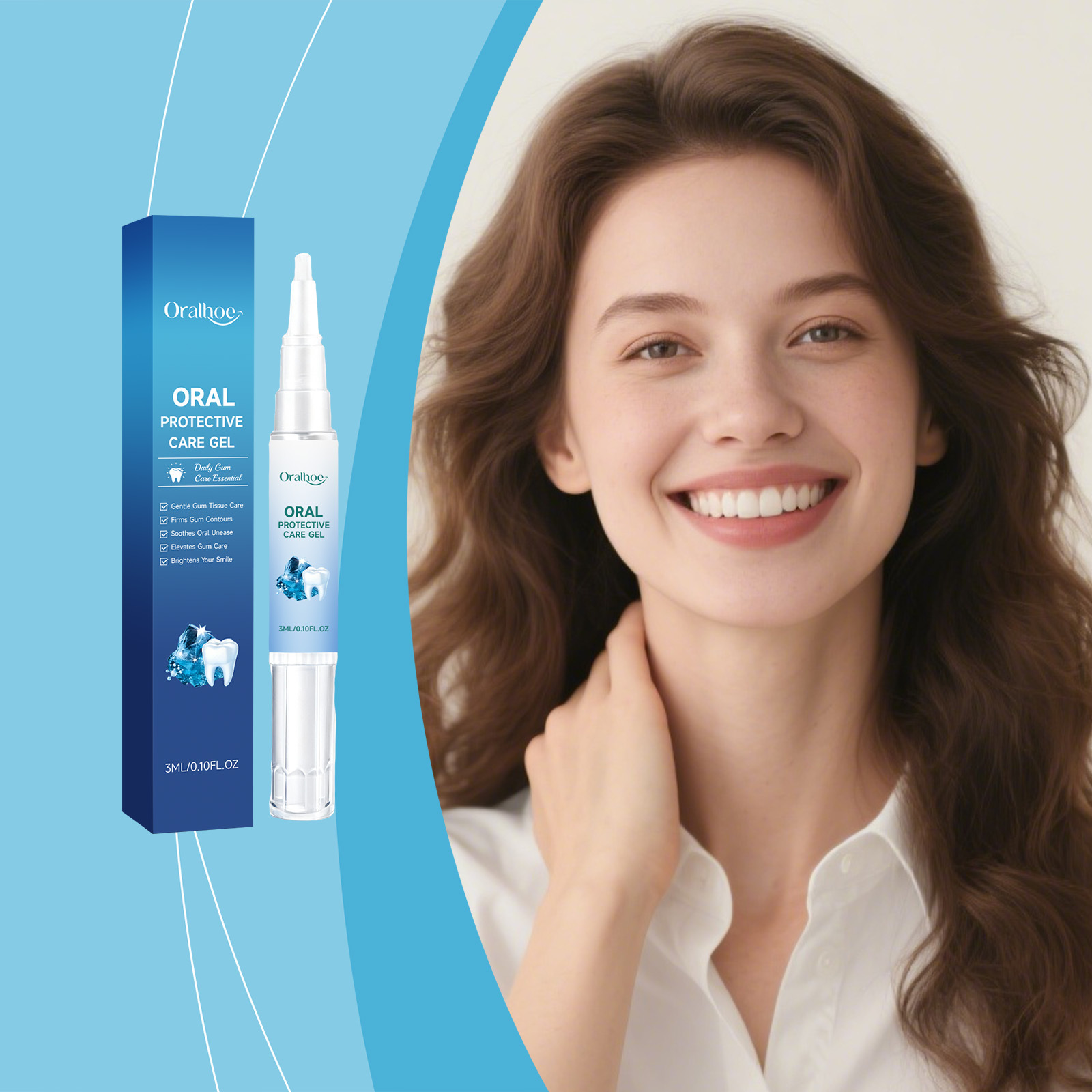 Oralhoe Gum Care Gel Gentle Care for Oral Hygiene, Fresh Breath, and Long-Lasting Fragrance for Gum Care
