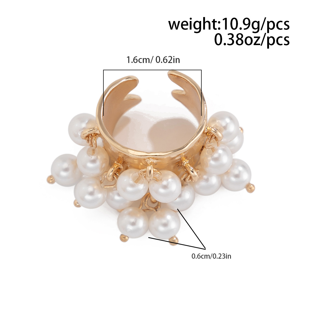 16g Weight Charm Rings Classification 1 Piece Quantity Holiday Occasion Alloy Material Geometric Pattern Women's Gender Plating Design Streetwear Style Streetwear Geometric Arylic Alloy Plating Women's Charm Rings 17