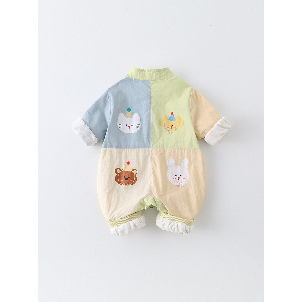 Ropa de primavera y otoño para bebés, mono de manga larga, ropa de bebé para hombres y mujeres, mameluco de estilo occidental súper lindo, traje de escalada de luna llena