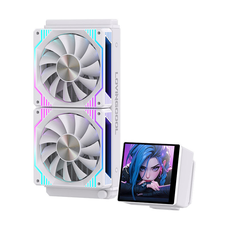 LOVINGCOOL 水冷ラジエーター ARGB オールインワン diy アニメーションスクリーンディスプレイ温度制御 pwm360 水冷|undefined