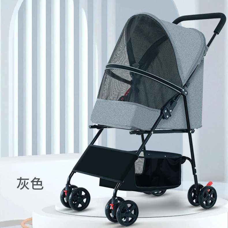 Carrito Plegable para Pasear Mascotas Pequeñas, Ligero
