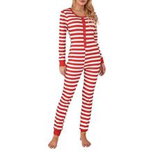 K 21608 Christmas Print Long-sleeve Jumpsuit ʥ��ӡ��������