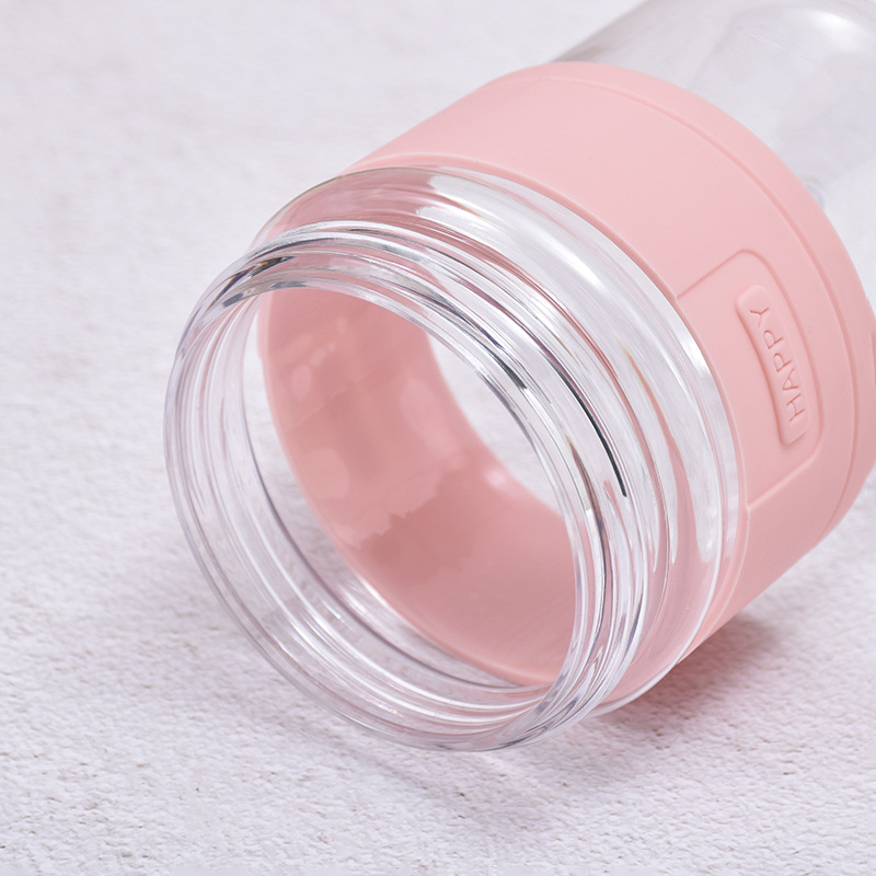 Portable Plastic Water Bottle With Straw For Girls And Coffee_voghion.com