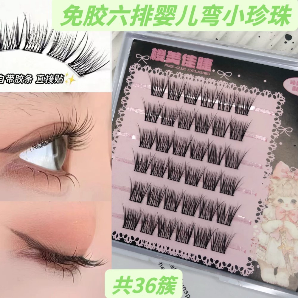 False Eyelashes, mixed capacious sets, custom European style, glue-free options