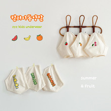 儿童内裤批发春季水果字母纯棉男女宝宝一件代发裆中小童