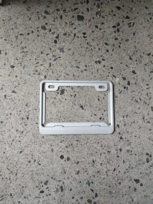 Domestic Motorcycle License plate holder/license plate holder - silver