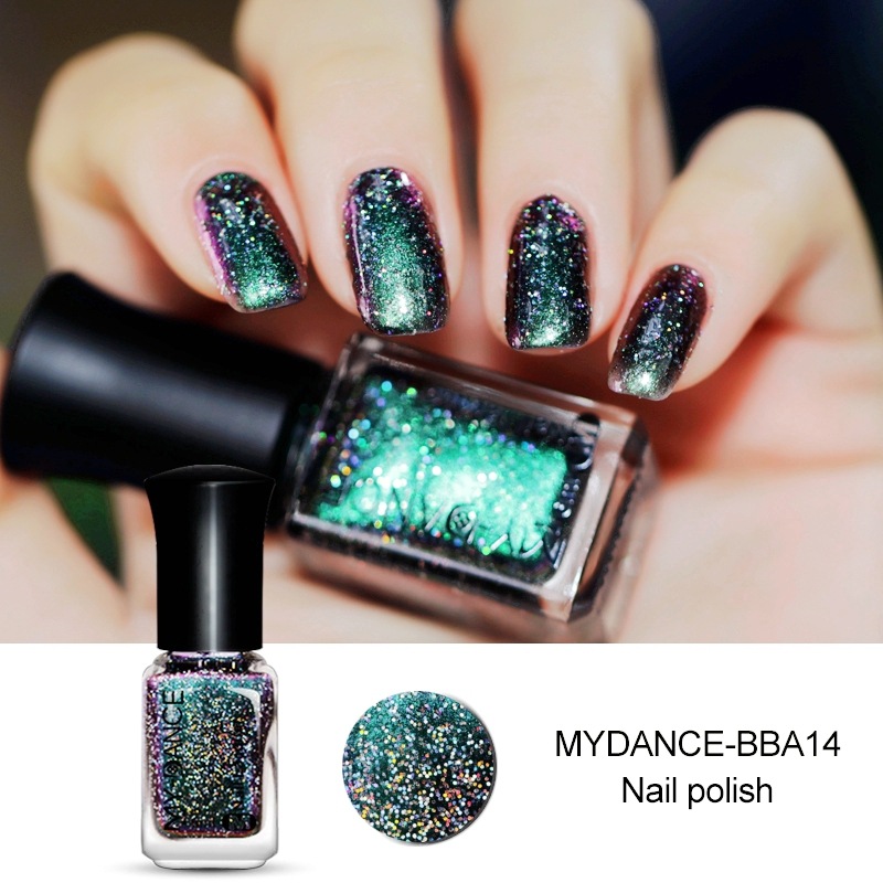 Nuevo esmalte de uñas camaleón aceitoso no pelado insípido de larga duración sin hornear fábrica al por mayor Internet celebridad cielo estrellado manicura