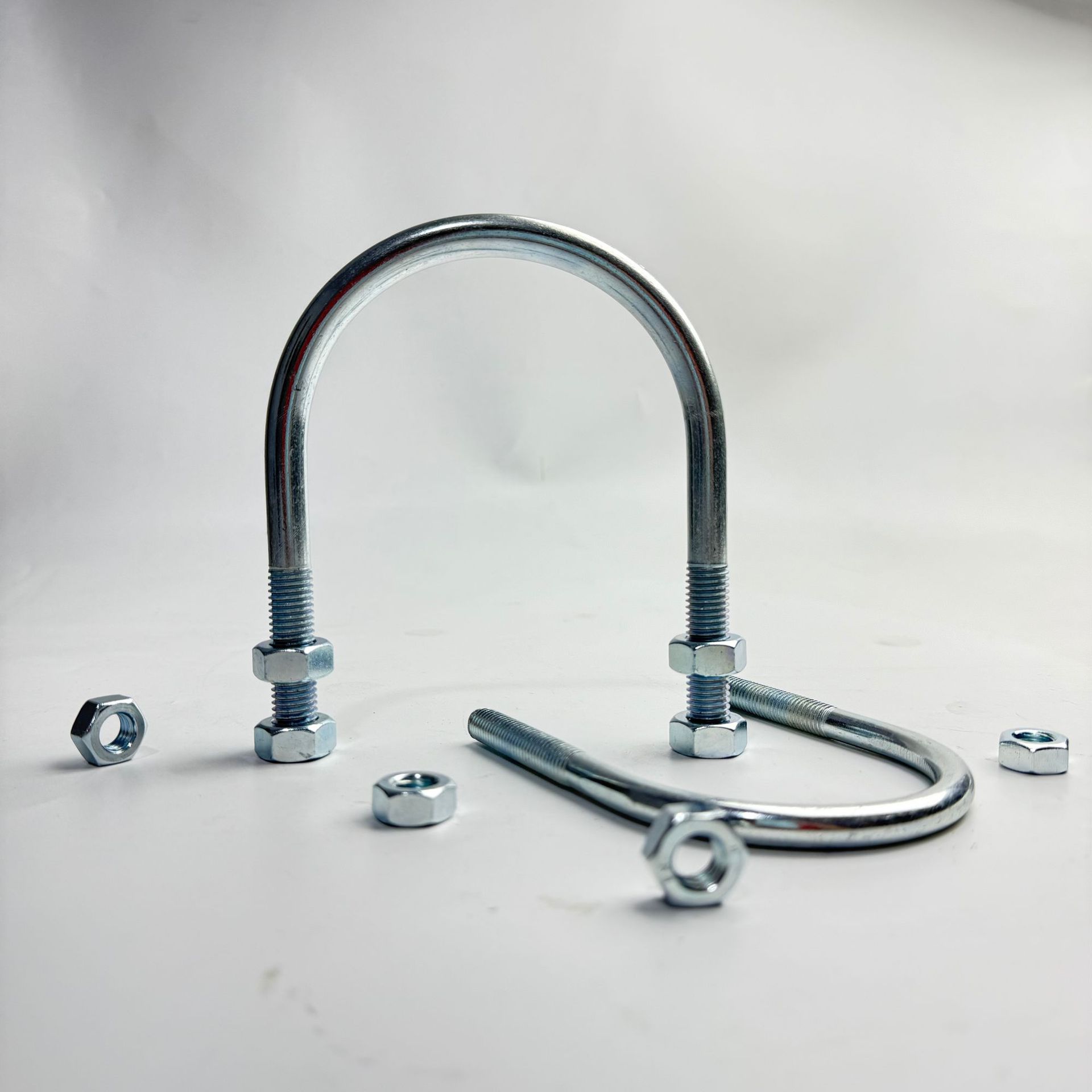 CB / T 3780 / 1997 - Pa / Pb galvanizado en forma de U tuerca gruesa perno alargado abrazadera de tubería