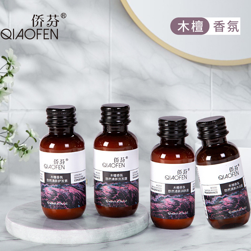 Hotel Shampoo Disposable Toiletries and Bath Travel Supplies B&B Set Hotel Shampoo and Shower Gel Wholesale