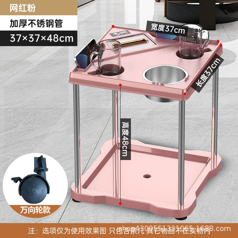 Mesa de mahjong, mesa de centro, estante de té, sala de ajedrez y cartas, mesa de café pequeña junto a la máquina de mahjong, cenicero, estante para vasos de agua, mesa de té de la casa de mahjong