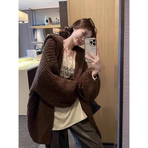 Gold Luster Official Image【+Original Version Method】Lazy Style Letter Long Sleeve T-Shirt for Women as Inner Layer Base Shirt Loose