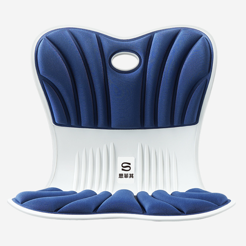 Cojín corrector de postura, soporte lumbar ergonómico de espuma viscoelástica para oficina, cojín para mejorar la postura de la cadera, cojín transpirable para reducir la presión en los glúteos