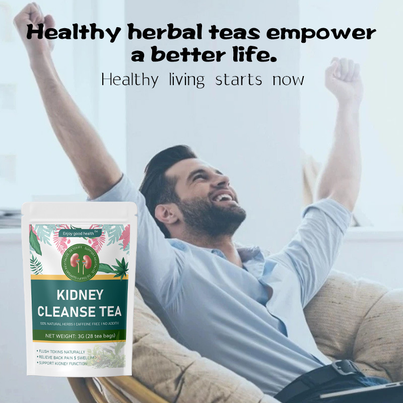 Shi Qing Tea Kidney Cleanse Herbal Tea 84g 28 Teabags Traditional Wellness Blend in use