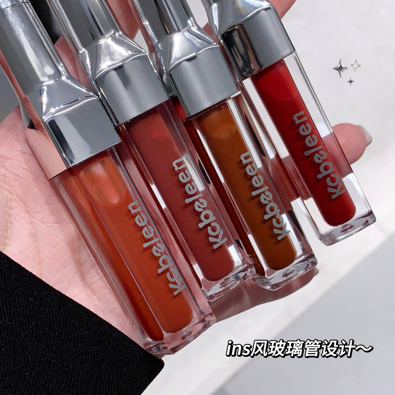 kobeleen double-headed lip gloss pen matte mirror surface two-in-one Lipstick velvet Fine, moist and chubby lip liner pen undefined