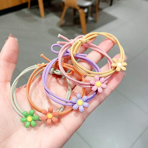 Little daisy hair band Korean style small fresh hair rope sweet girl candy color hair accessories headband female online store gift wholesale