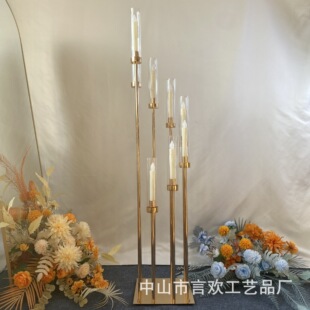 New Wedding Props Step Candlestick High Ornaments Hotel Decoration Romantic Candlelight Dinner Candlestick Ornaments