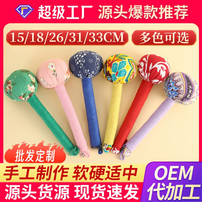 Оптовый массажный молоток из полыни для здоровья, молоток для массажа меридианов, палка-молоток из полыни, DIY молоток для меридианов