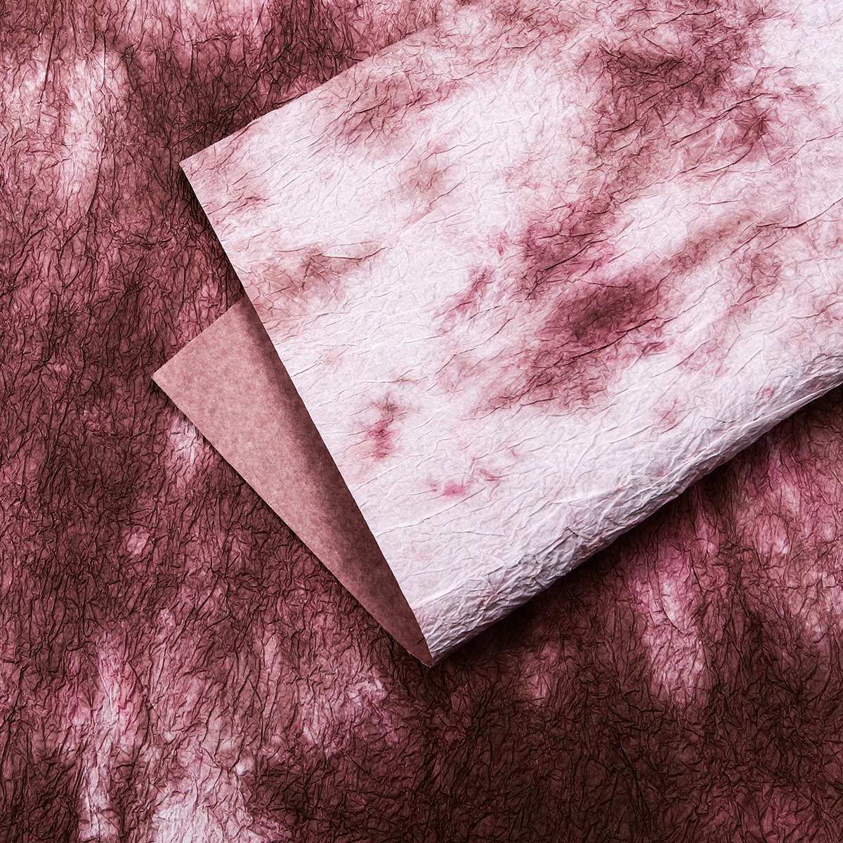 Papel de piedra hecho a mano, material de embalaje de flores, papel de textura, papel de textura de pliegue de doble capa, floristería, material floral, papel de embalaje