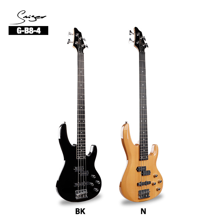 Profesional PJ bajo eléctrico bajo fabricante de guitar instrumento musical al por mayor jazz rock bajo eléctrico madera maciza