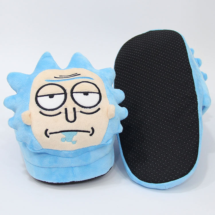 Anime und Morty Plüsch lustige Winter zu Hause Boden Mopp warme Schuhe Rick alter Mann Baumwolle Hausschuhe_voghion.com