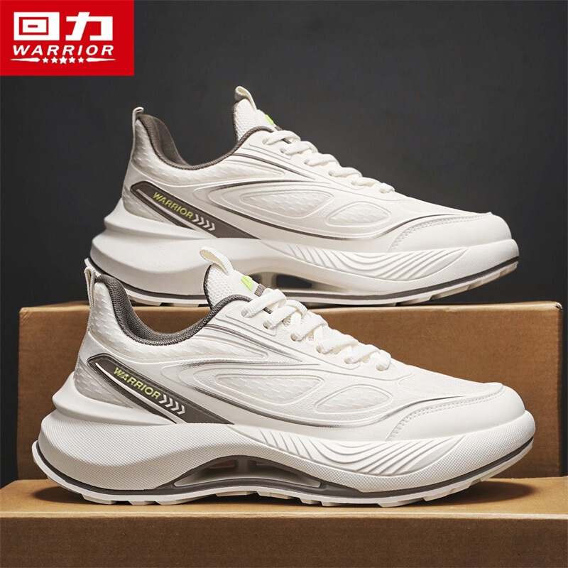 Warrior Lightweight Hollow-Out Shock-Absorbing Soft-Soled Running Sneakers 2026 New Summer Breathable Mesh Shoes Thick-Soled Men's Shoes Warrior Lightweight Hollow-Out Shock-Absorbing Soft-Soled Running Sneakers 2026 New Summer Breathable Mesh Shoes Thick-Soled Men's Shoes