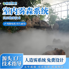 室内造景酒店雾森系统人造雾设备高压微雾造雾机景观雾森主机