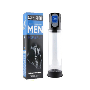 Men's Vacuum Negative Pressure Booster LCD Display Penis Trainer Airplane Cup Enlarger Adult Sex Products