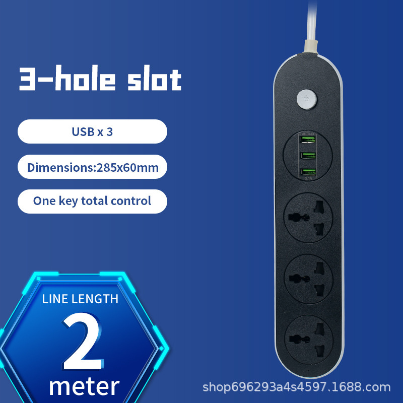 3 bits 3USB Cable de cobre 2m