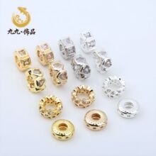 14K����ɫ΢���ʯ����Բ�θ�Ƭ��ﯰ��ĸ���ɢ��diy��Ʒ���