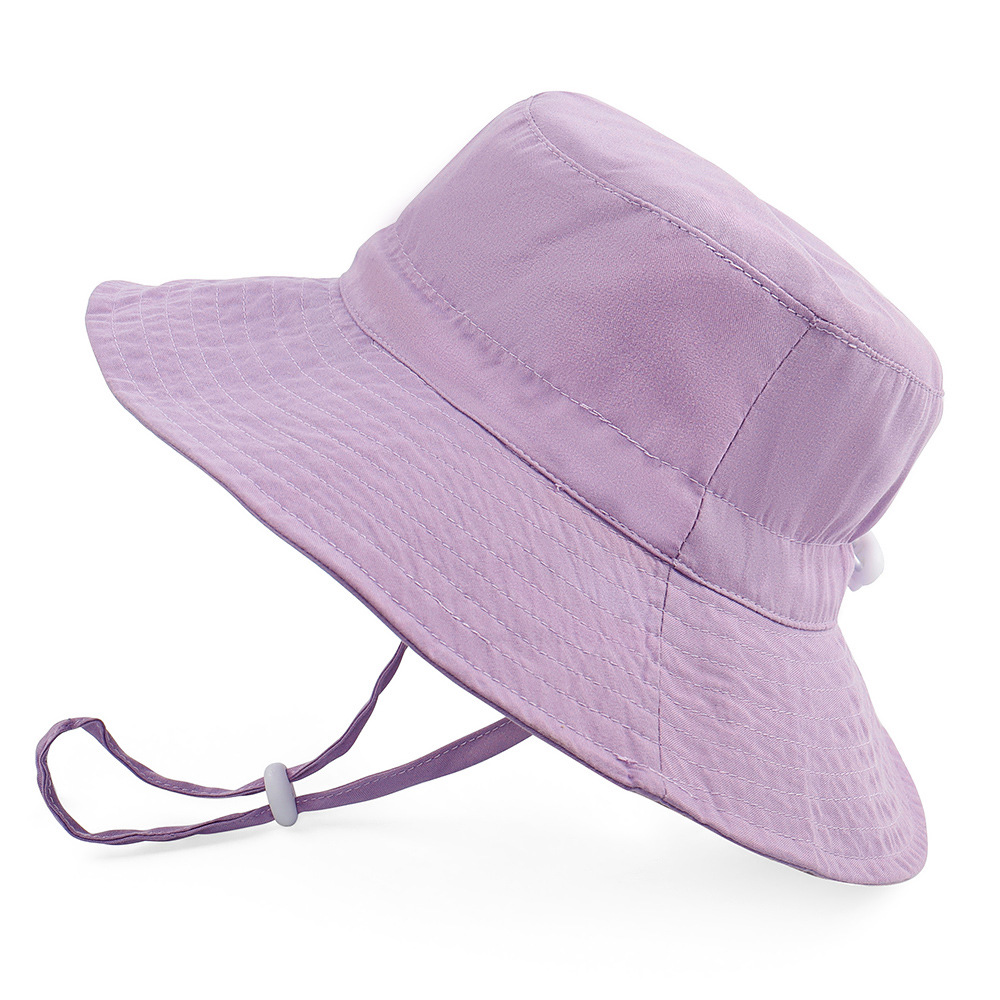 91g Weight Hat Classification Polyester Fabric Type Children Unisex Vacation Solid Color Bucket Hat