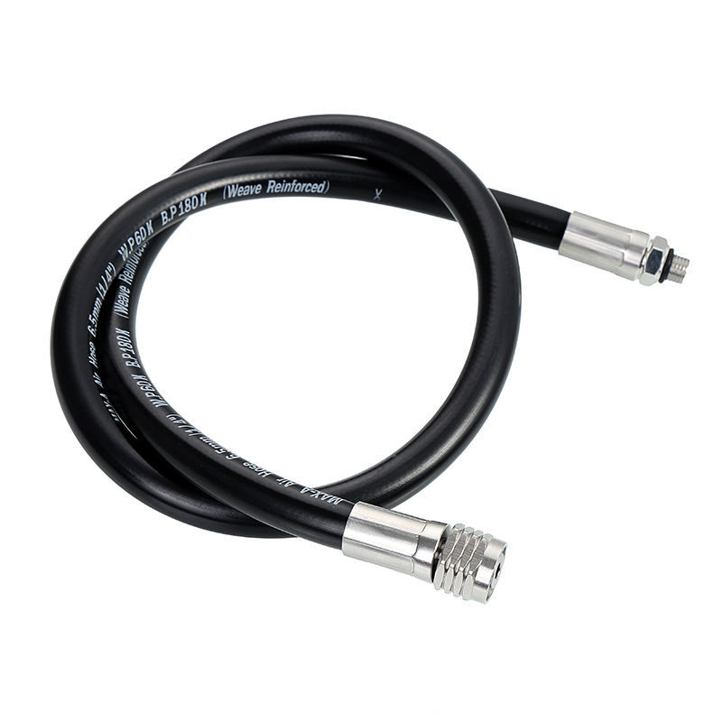 Hotdive buceo secundario cabeza respiración regulador tubo de baja presión BCD tubo inflable goma trenzado longitud puede ser fijo