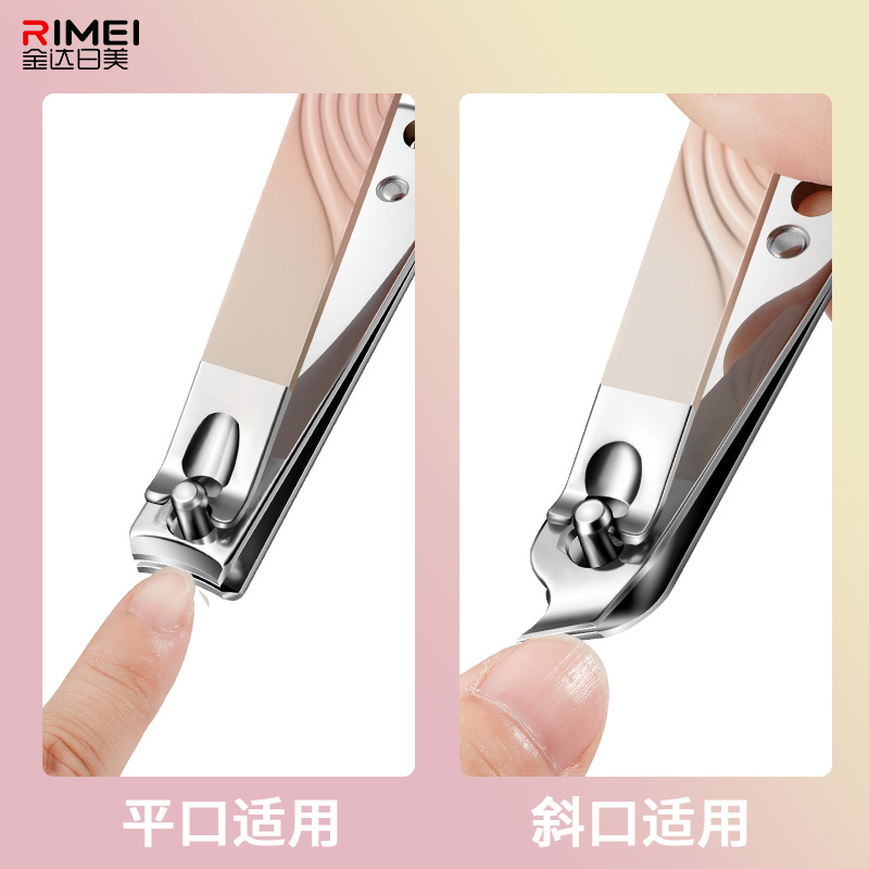 Nail clipper set inclinado manicuras cortadoras de uñas trench damas al por mayor Jinda Rimi Uña Beauty set portátil image 3