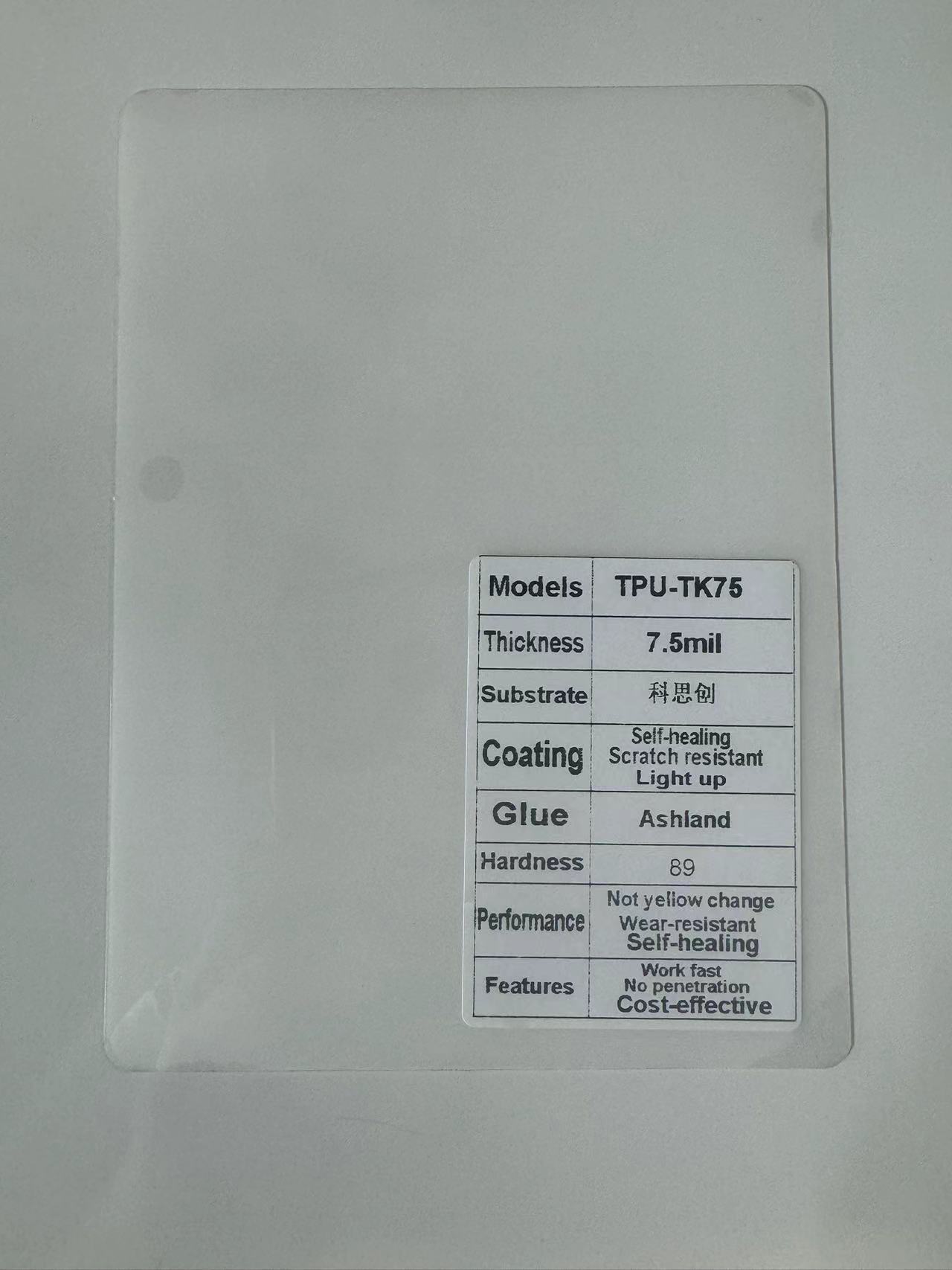 Car paint protective film, Xieshi Matte Gloss Black - tpu-covestro75mil-152-15mroll-ppf