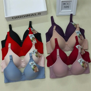 Zimanna Middle-aged and Elderly Underwear Mother Bra Glow Underwear Thin Cup Traditional Middle-aged and Elderly Bra Two-breasted